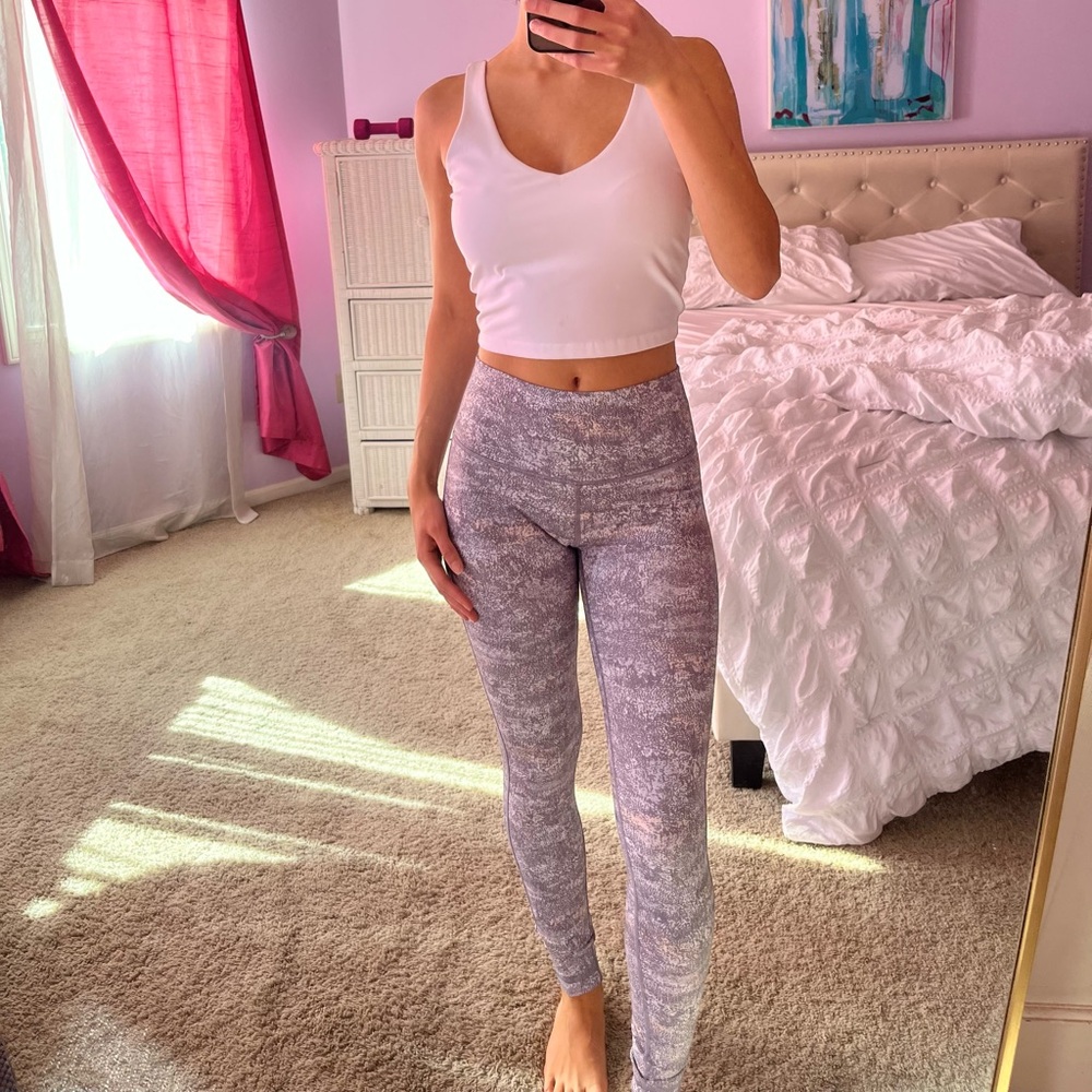 lululemon athletica Lavender Marble Leggings